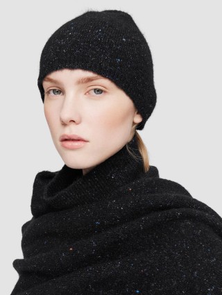 Черная шапка Joseph из твида: фото 2 - Invogue