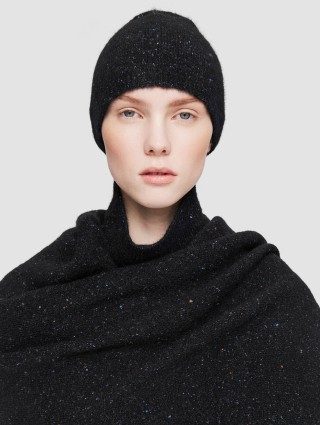Черная шапка Joseph из твида: фото 1 - Invogue
