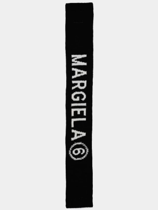 Чорний шарф MM6 MAISON MARGIELA KIDS : фото 2 - Invogue