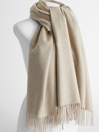 Кремовий шарф MAX MARA : фото 1 - Invogue