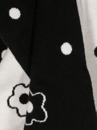 Чёрный шарф KENZO: фото 1 - Invogue