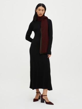 Темно-зелений шарф Max&Co двосторонній: фото 3 - Invogue