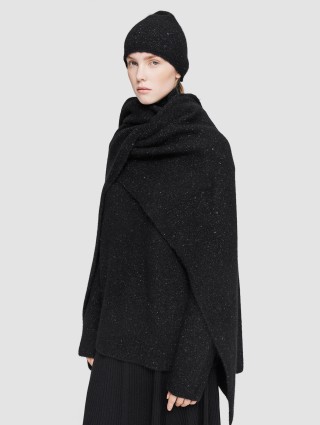 Чорний шарф Joseph в’язаний: фото 1 - Invogue