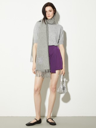 Сірий шарф Max&Co вовняний: фото 1 - Invogue