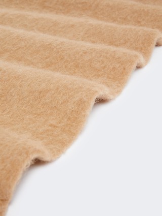 Бежевый шарф MAX MARA из шерсти: фото 2 - Invogue