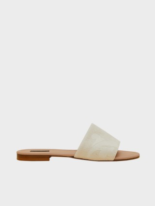 Білі шльопанці MARINA RINALDI : фото - Invogue