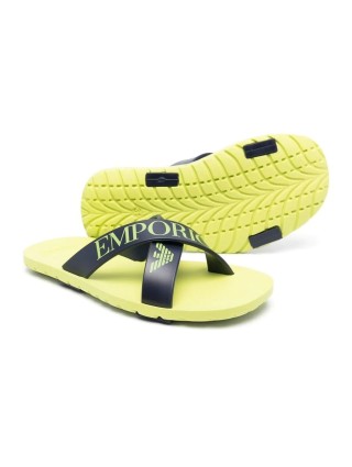 Різнокольорові шльопанці EMPORIO ARMANI KIDS: фото 1 - Invogue