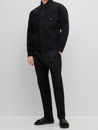 Чорні шльопанці BOSS : фото 4 - Invogue