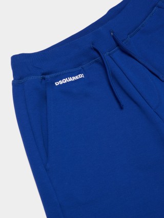 Синие шорты DSQUARED KID: фото 2 - Invogue
