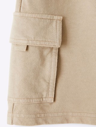 Бежевые шорты IL GUFO: фото 2 - Invogue