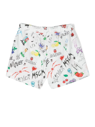 Білі шорти MSGM KIDS : фото 1 - Invogue