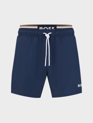 Синие шорты пляж BOSS: фото - Invogue