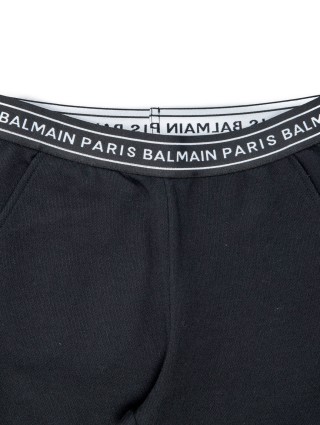 Чорні шорти BALMAIN KIDS: фото 2 - Invogue