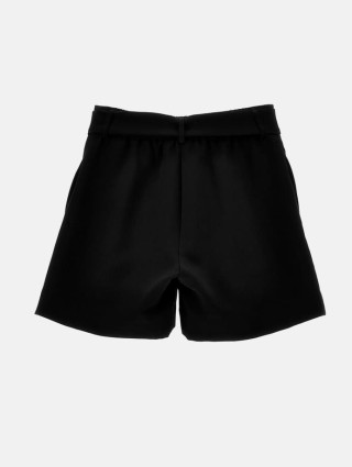 Чёрные шорты MONNALISA: фото 1 - Invogue