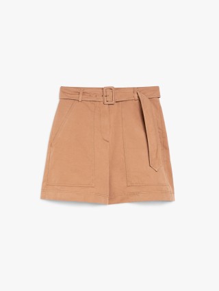 Бежеві бермуди Weekend Max Mara з бавовни та льону: фото - Invogue