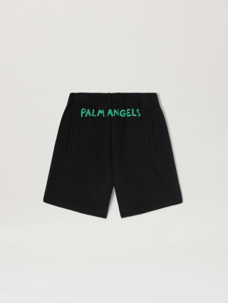Чорні шорти PALM ANGELS бавовняні: фото - Invogue
