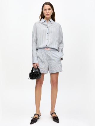 Голубые шорты GANNI : фото 1 - Invogue