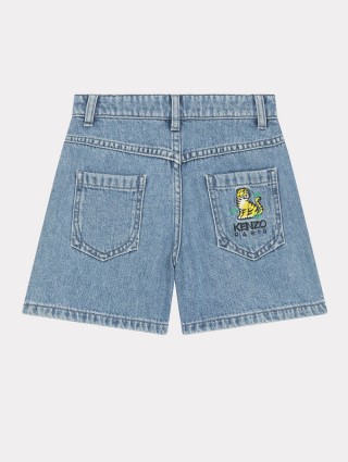 Блакитні шорти джинс KENZO KIDS : фото 1 - Invogue