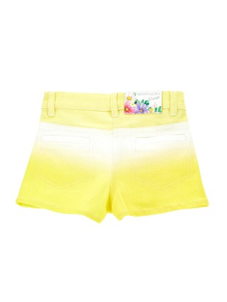 Жёлтые шорты джинс MONNALISA: фото 1 - Invogue