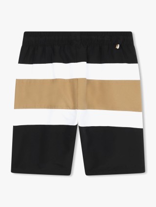 Чёрные шорты пляж BOSS: фото 1 - Invogue