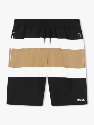 Чёрные шорты пляж BOSS: фото - Invogue