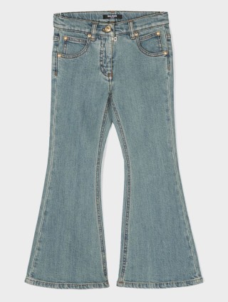 Блакитні штани BALMAIN KIDS : фото - Invogue