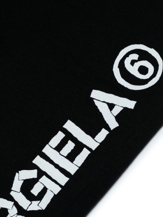 Чорні джогери MM6 MAISON MARGIELA KIDS: фото 2 - Invogue