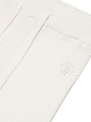 Белые брюки MM6 MAISON MARGIELA KIDS: фото 2 - Invogue