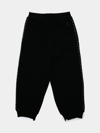 Чёрные джоггеры MM6 MAISON MARGIELA KIDS: фото - Invogue