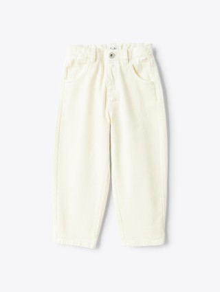 Молочные джинсы IL GUFO из хлопкового денима: фото - Invogue