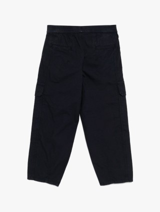 Темно-сині брюки EMPORIO ARMANI KIDS з бавовни: фото 1 - Invogue