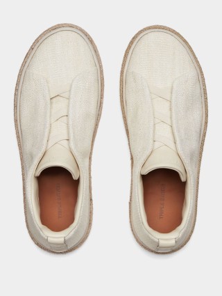 Бежеві снікерси ZEGNA : фото 4 - Invogue