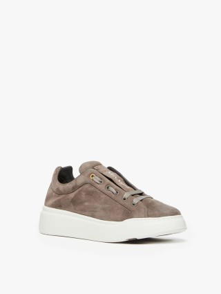 Сірі снікерси MAX MARA зі шкіри: фото 1 - Invogue