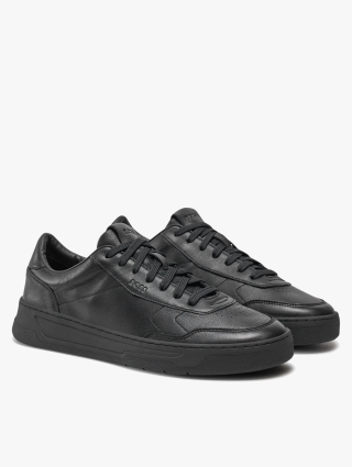 Чорні кросівки Boss шкіряні: фото 1 - Invogue