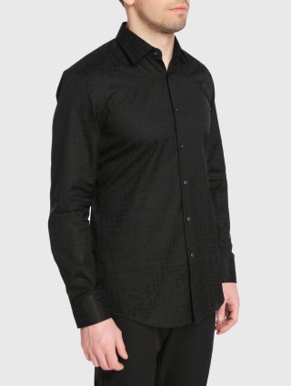 Чёрная рубашка BOSS: фото 2 - Invogue