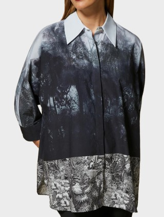 Синя сорочка MARINA RINALDI : фото - Invogue