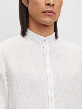 Белая рубашка BOSS: фото 5 - Invogue