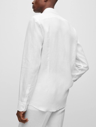 Біла сорочка BOSS : фото 4 - Invogue