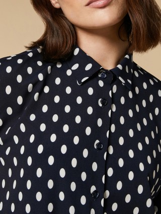 Синя сорочка MARINA RINALDI : фото 3 - Invogue