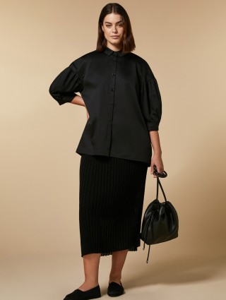 Чорна сорочка MARINA RINALDI : фото 4 - Invogue