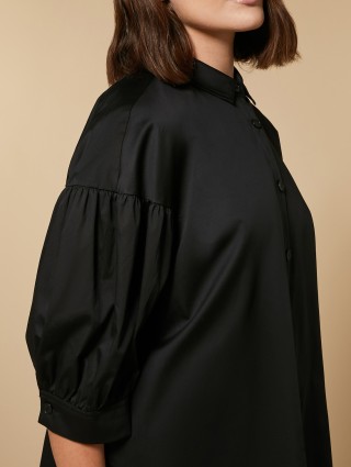 Чорна сорочка MARINA RINALDI : фото 3 - Invogue