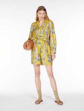 Жёлтая рубашка WEEKEND MAX MARA: фото 4 - Invogue