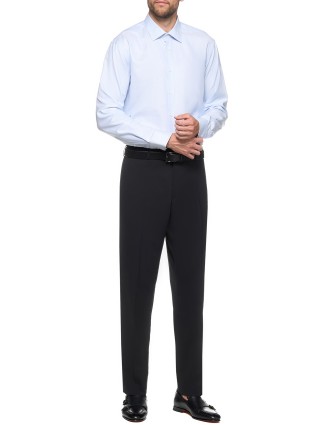 Блакитна сорочка BOSS з натуральної бавовни: фото 3 - Invogue