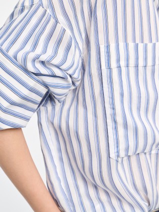 Синя сорочка Dorothee Schumacher смугаста: фото 5 - Invogue