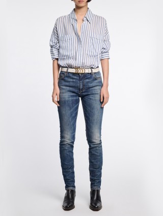 Синя сорочка Dorothee Schumacher смугаста: фото 4 - Invogue