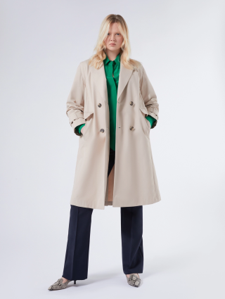 Зелена сорочка Marina Rinaldi з шовкового крепдешину: фото 1 - Invogue