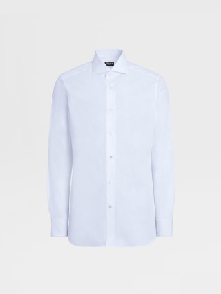 Біла сорочка ZEGNA бавовняна: фото - Invogue