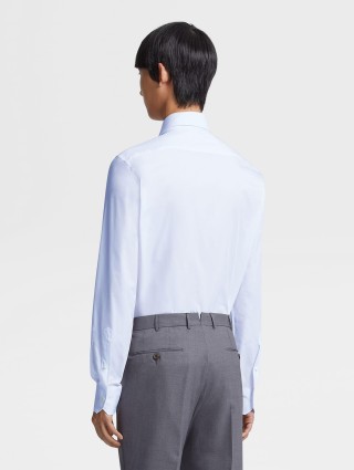 Біла сорочка ZEGNA бавовняна: фото 2 - Invogue