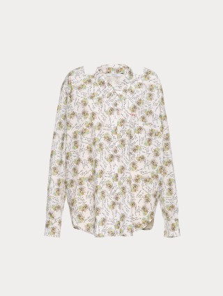 Разноцветная рубашка PUSHBUTTON из хлопка: фото - Invogue