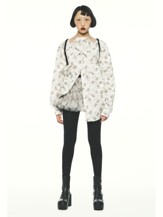 Разноцветная рубашка PUSHBUTTON из хлопка: фото 1 - Invogue